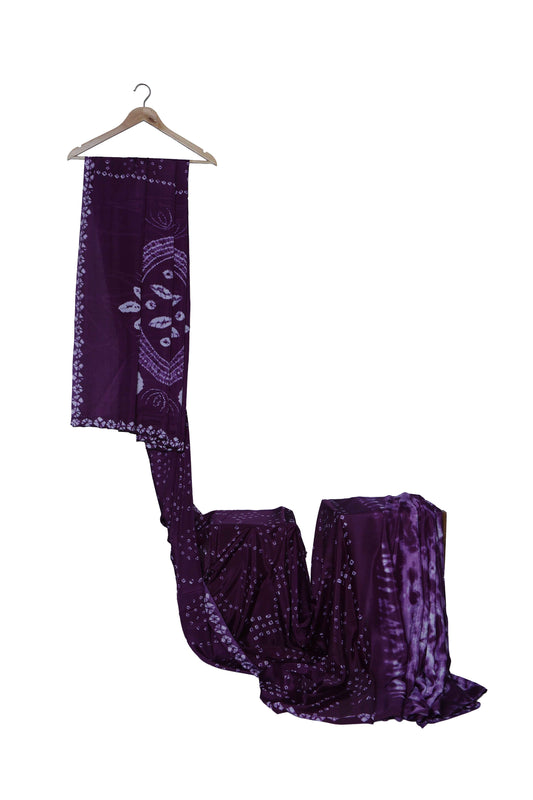 Modal Silk Bandhni Saree