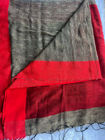 Pure Jute Saree with Natural Texture | Sustainable Handwoven Saree