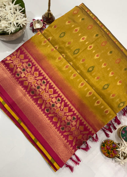 Semi Patola Silk Saree