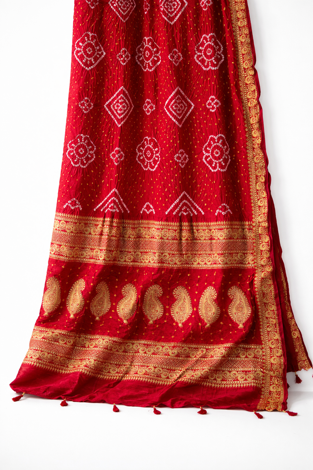 Laal Ishq - Pure Gaji Silk Bandhani Saree