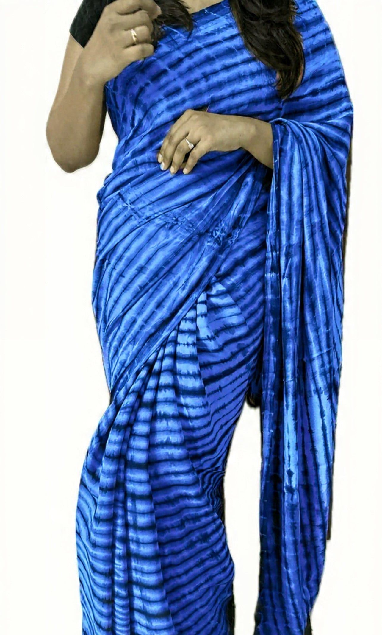 Neel Tarang - Tie and Dye Modal Silk Saree