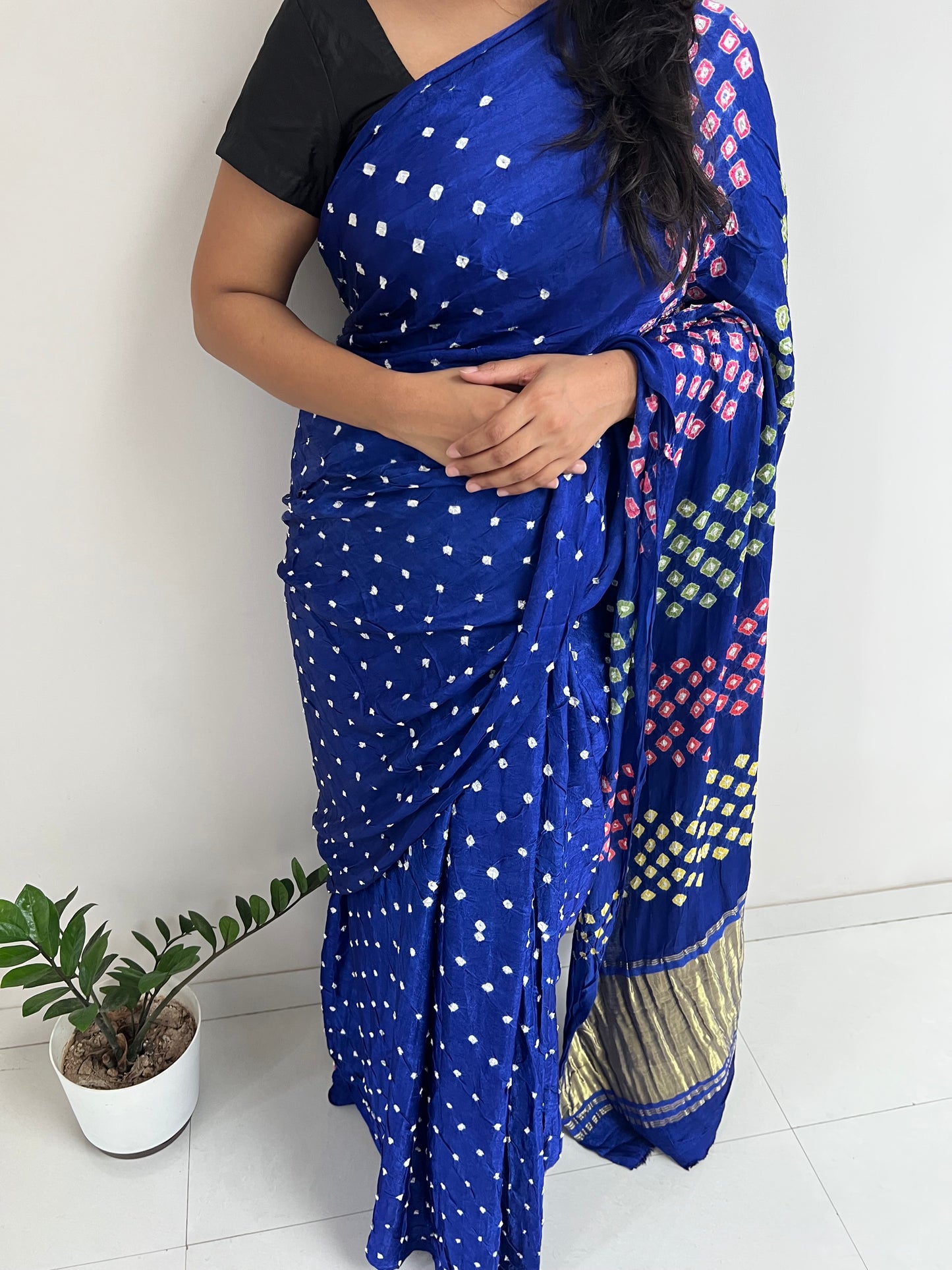 Modal Silk Bandhani Saree