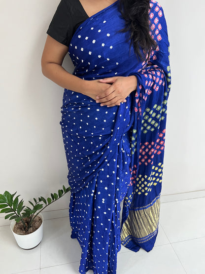Modal Silk Bandhani Saree