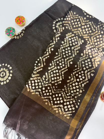 Linen Batik Saree