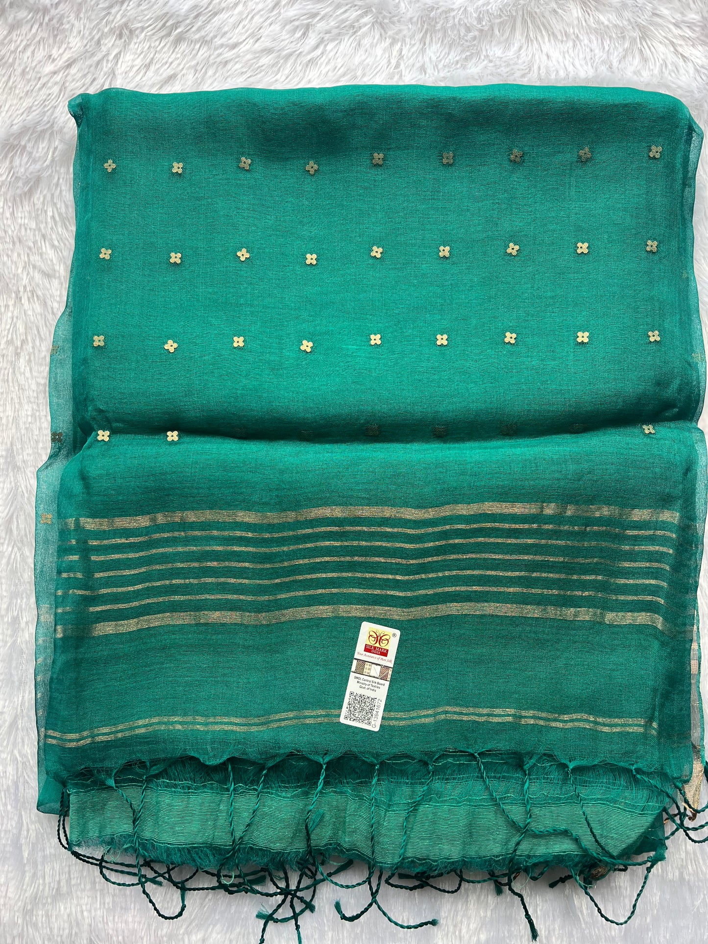 Pure Muslin Silk Sequin  Saree