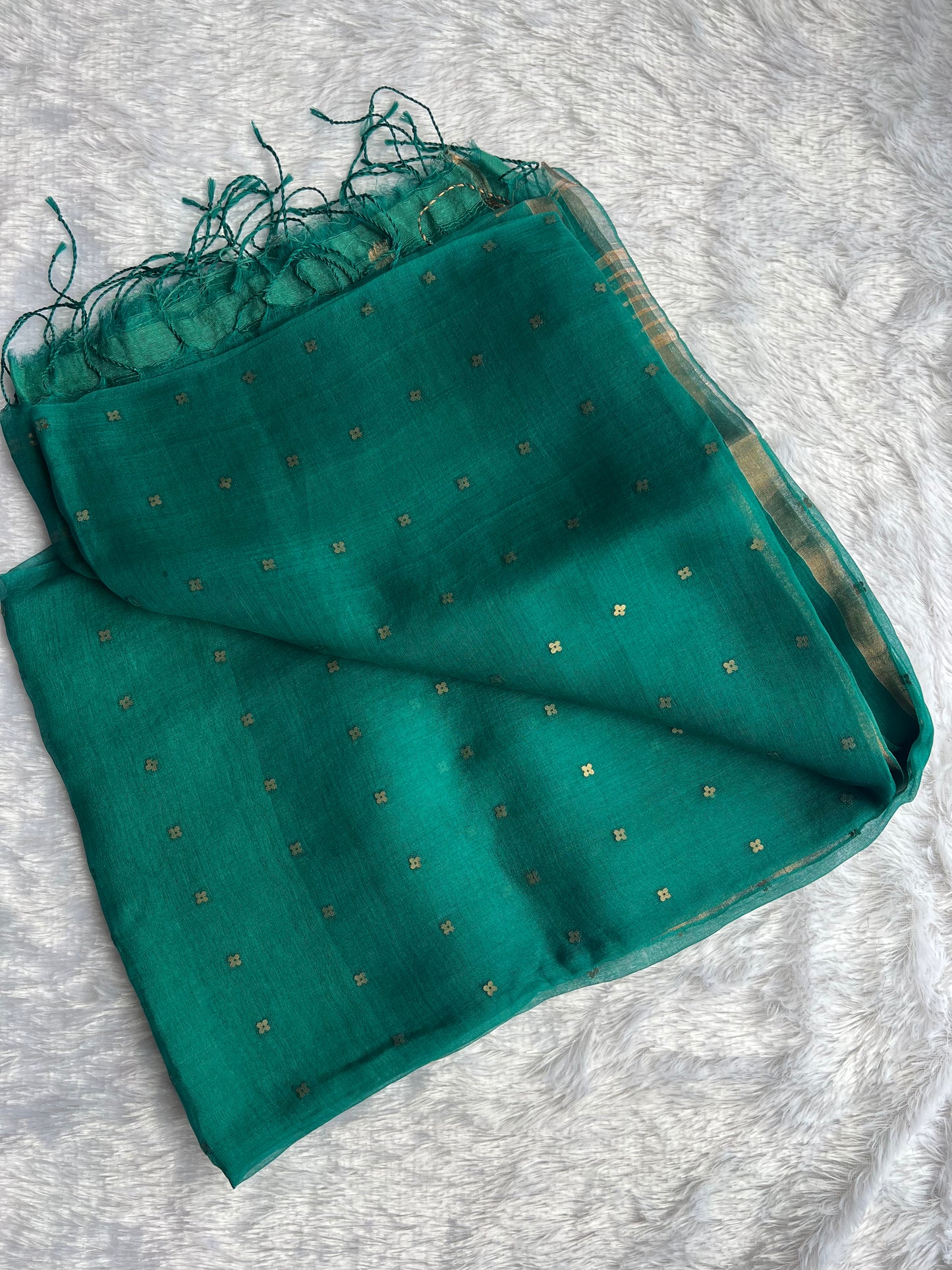 Pure Muslin Silk Sequin  Saree