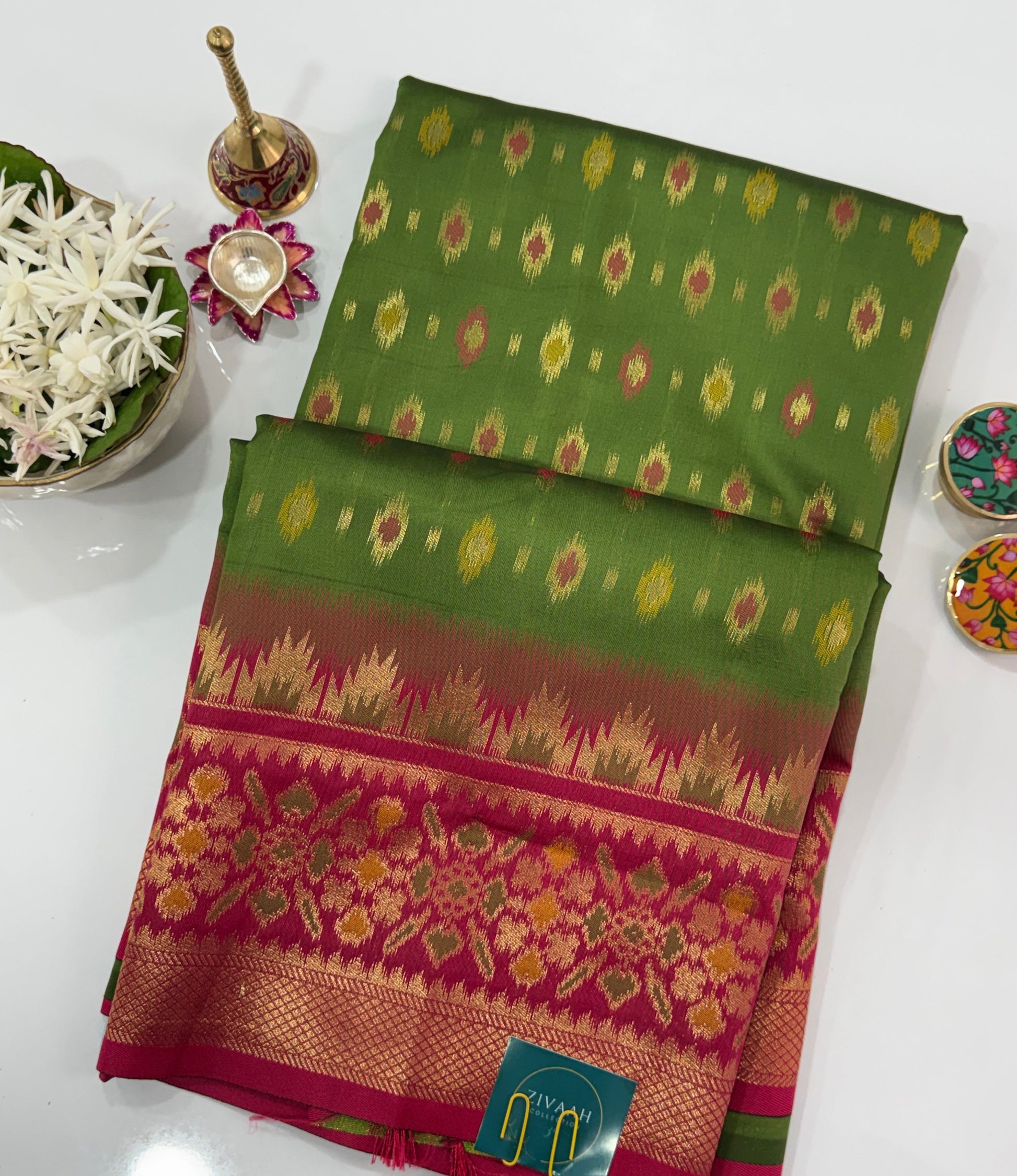 Semi Patola silk saree