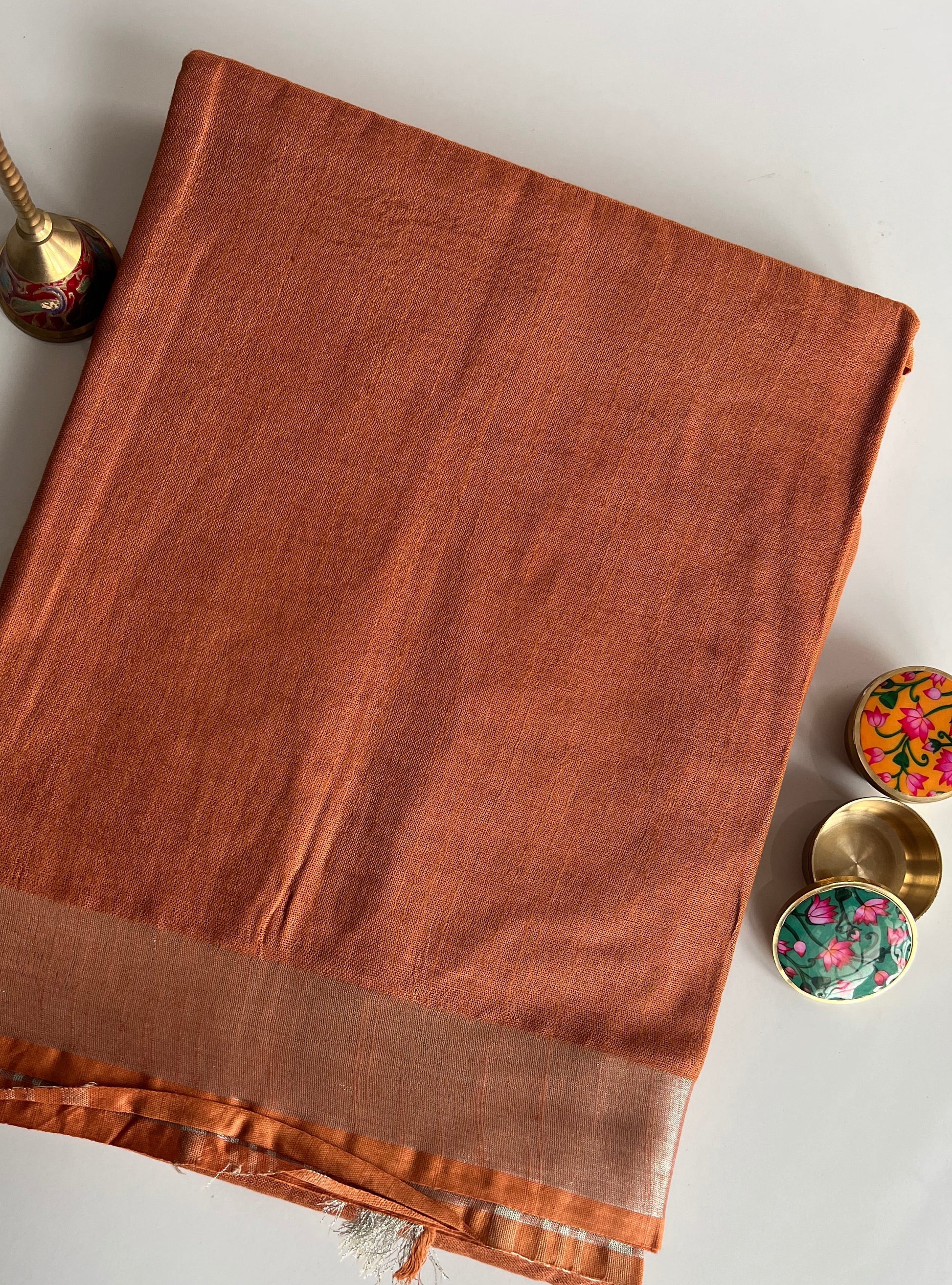 Linen saree