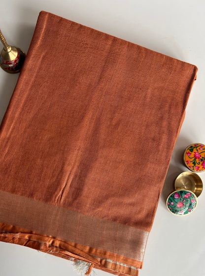 Linen saree