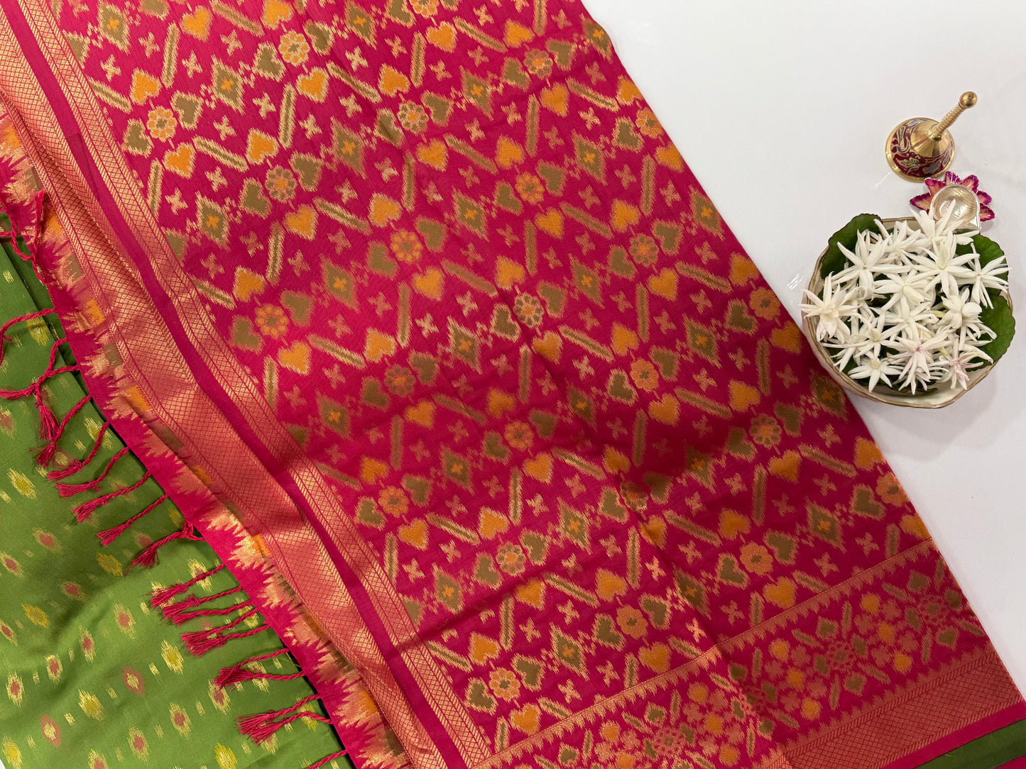 Semi Patola Silk Saree