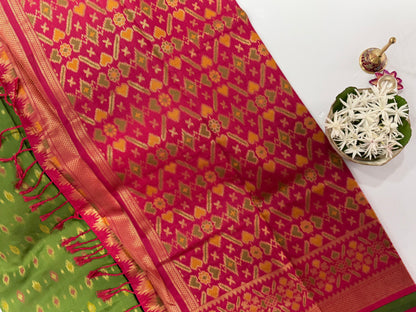 Semi Patola Silk Saree