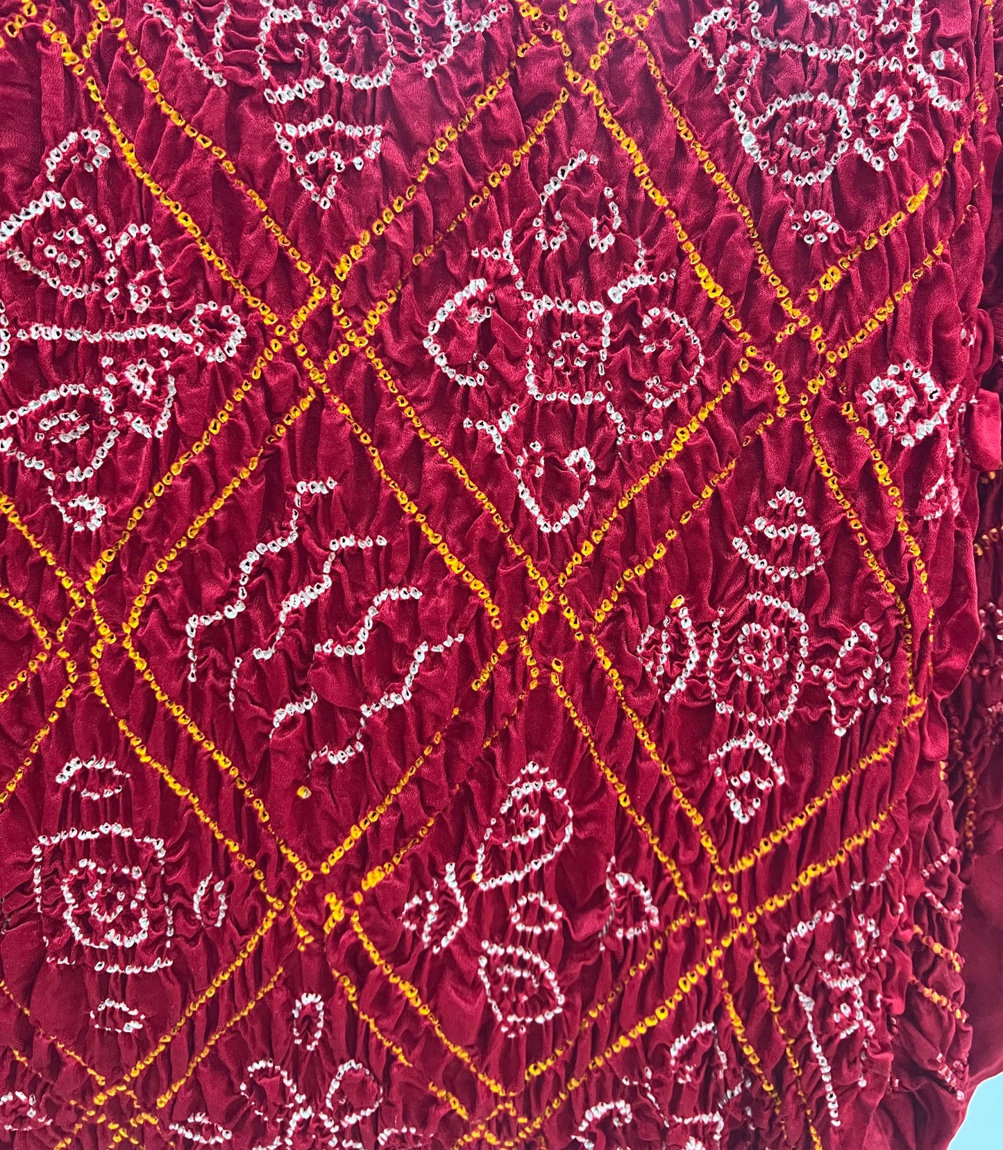 Wedding wear Gaji silk Bandhani saree

