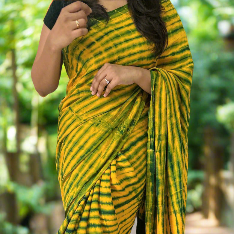 Sunehri Tarang - Tie and Dye Modal Silk Saree